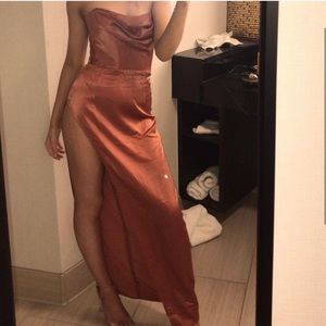 Oh Polly high slit dress size 0